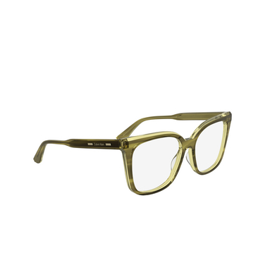 Calvin Klein CK25511 Eyeglasses 317 striped khaki - three-quarters view