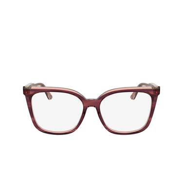 Lunettes de vue Calvin Klein CK25511 605 striped burgundy - Vue de face