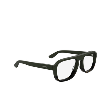 Occhiali da vista Calvin Klein CK25515 303 green / havana - tre quarti