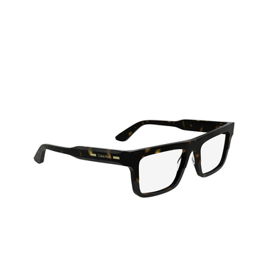 Calvin Klein CK25520 Eyeglasses 235 dark havana - three-quarters view