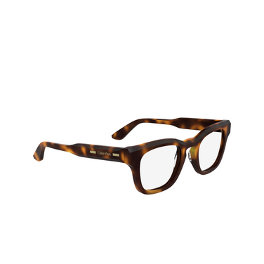 Calvin Klein CK25521 Eyeglasses 240 havana - three-quarters view