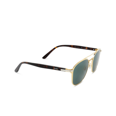 Lunettes de soleil Cartier CT0012S 006 gold - Vue trois quarts