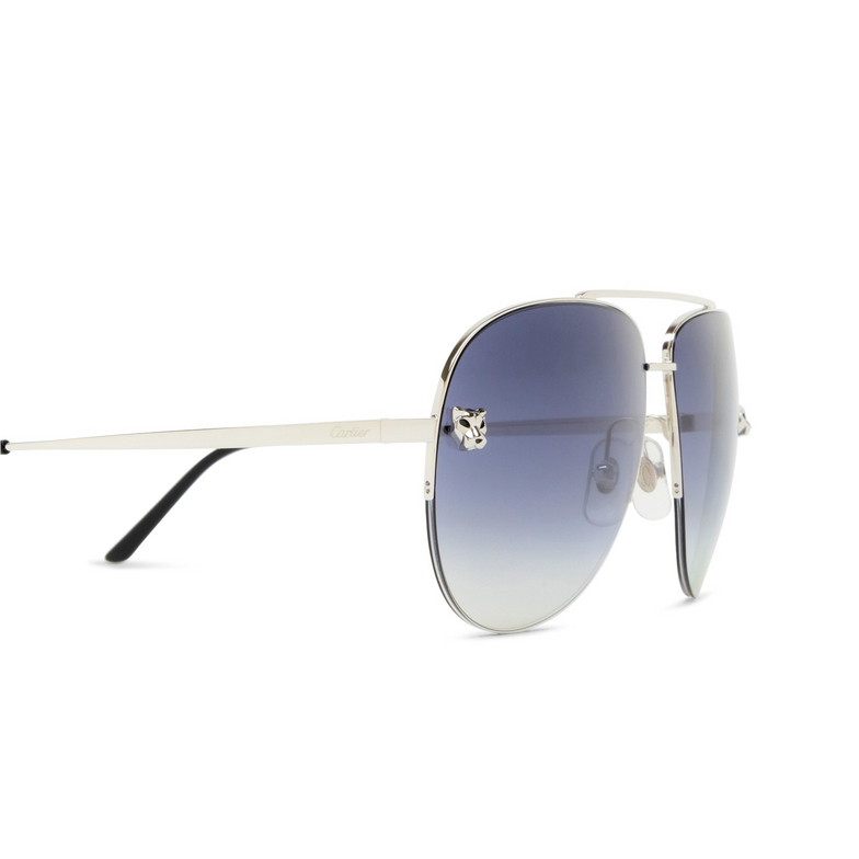 Cartier CT0065S Sunglasses 003 silver - 3/4