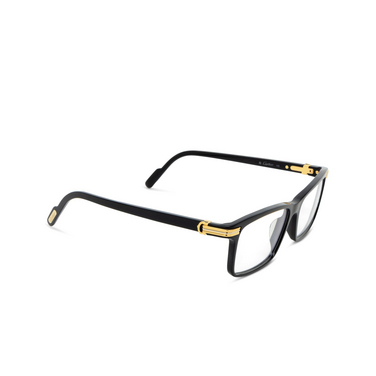 Cartier CT0222OA Eyeglasses 004 black - three-quarters view