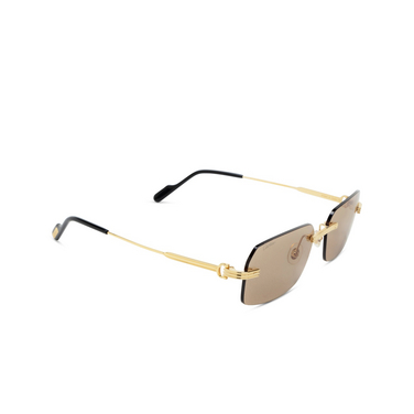 Occhiali da sole Cartier CT0271S 009 gold - tre quarti