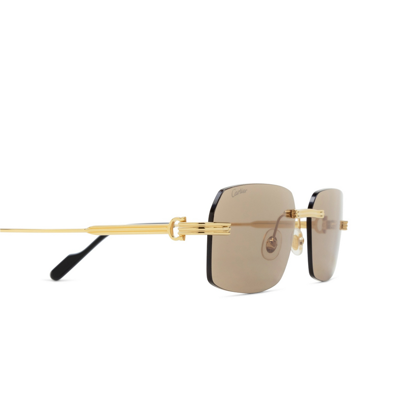 Occhiali da sole Cartier CT0271S 009 gold - 3/4