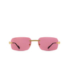 Gafas de sol Cartier CT0271S 010 gold - Miniatura del producto 1/4