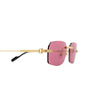 Gafas de sol Cartier CT0271S 010 gold - Miniatura del producto 3/4