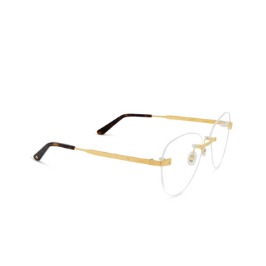 Gafas graduadas Cartier CT0338O 001 gold - Vista tres cuartos