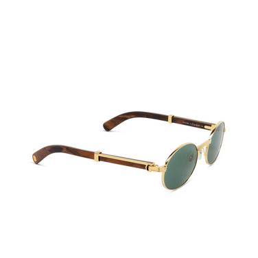 Cartier CT0464S Sunglasses 010 gold - three-quarters view