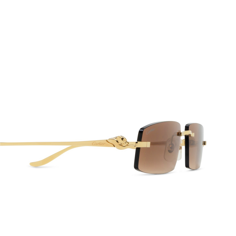 Cartier CT0505S Sunglasses 003 gold - 3/4