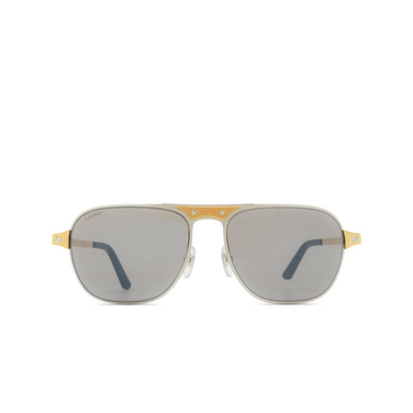 Lunettes de soleil Cartier CT0532S 005 silver - Vue de face