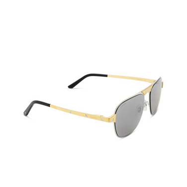 Lunettes de soleil Cartier CT0532S 005 silver - Vue trois quarts