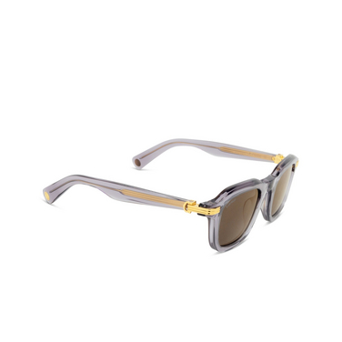 Lunettes de soleil Cartier CT0536S 003 grey - Vue trois quarts
