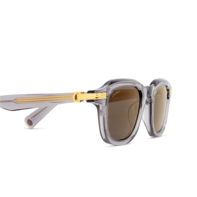 Lunettes de soleil Cartier CT0536S 003 grey - 3/4