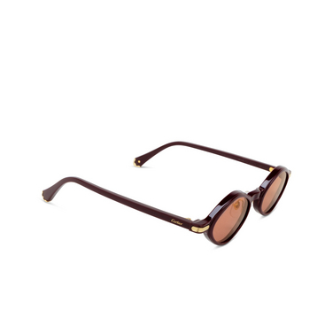 Cartier CT0540S Sunglasses 003 burgundy - three-quarters view