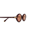 Lunettes de soleil Cartier CT0540S 003 burgundy - Vignette du produit 3/4