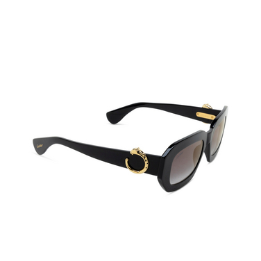 Lunettes de soleil Cartier CT0546S 001 black - Vue trois quarts