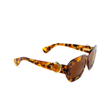 Lunettes de soleil Cartier CT0546S 005 havana - Vue trois quarts