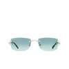 Occhiali da sole Cartier CT0550S 004 silver - anteprima prodotto 1/4