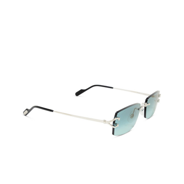 Lunettes de soleil Cartier CT0550S 004 silver - Vue trois quarts
