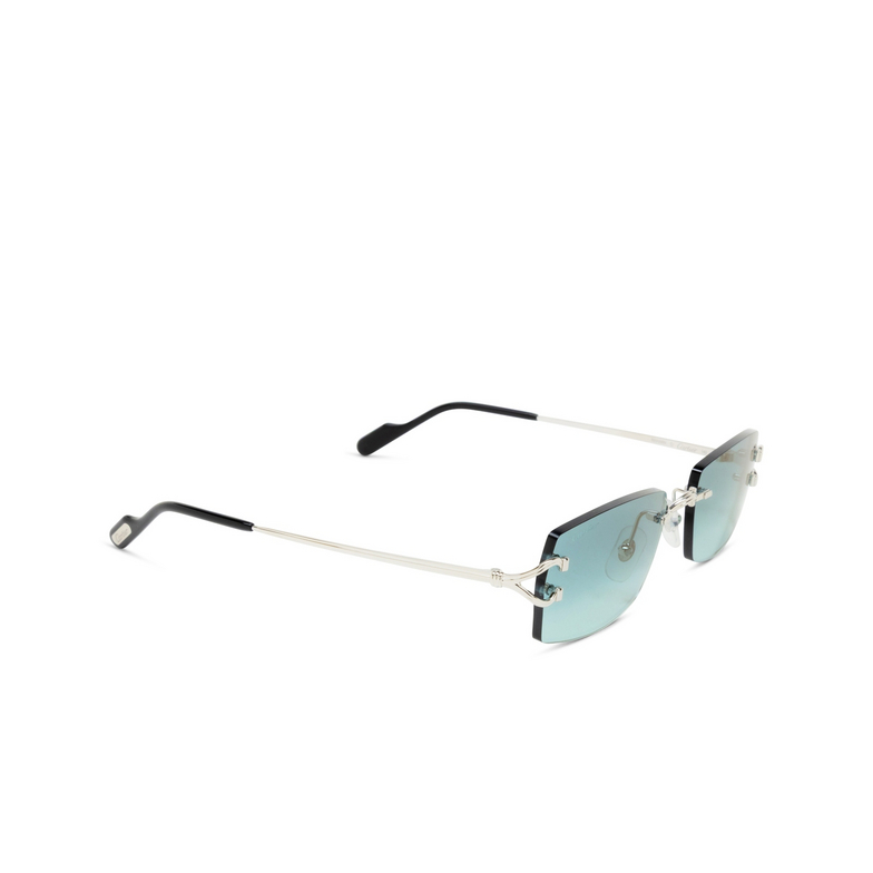 Occhiali da sole Cartier CT0550S 004 silver - 2/4