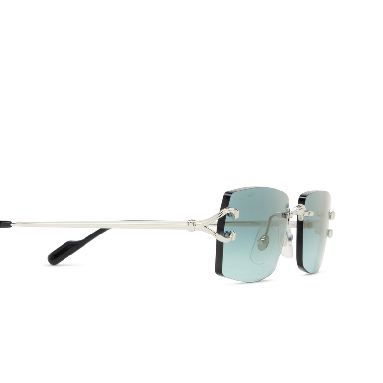 Occhiali da sole Cartier CT0550S 004 silver - 3/4