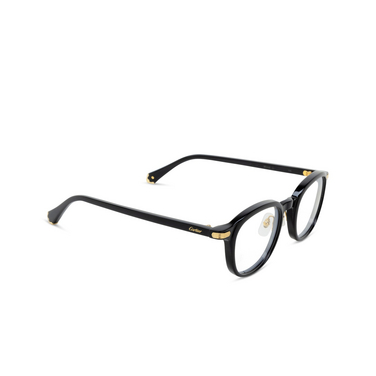 Cartier CT0560O Eyeglasses 001 black - three-quarters view