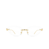 Gafas graduadas Cartier CT0565O 001 gold - Miniatura del producto 1/4