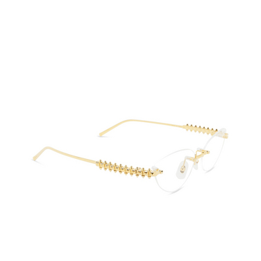 Lunettes de vue Cartier CT0565O 001 gold - Vue trois quarts