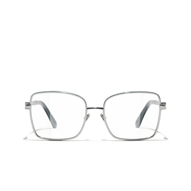 CHANEL rectangle Eyeglasses C108 ruthenium - front view