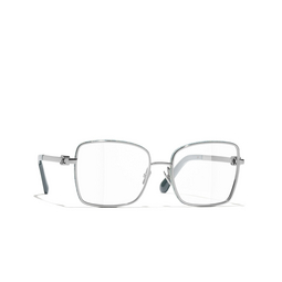 CHANEL rectangle Eyeglasses C108 ruthenium