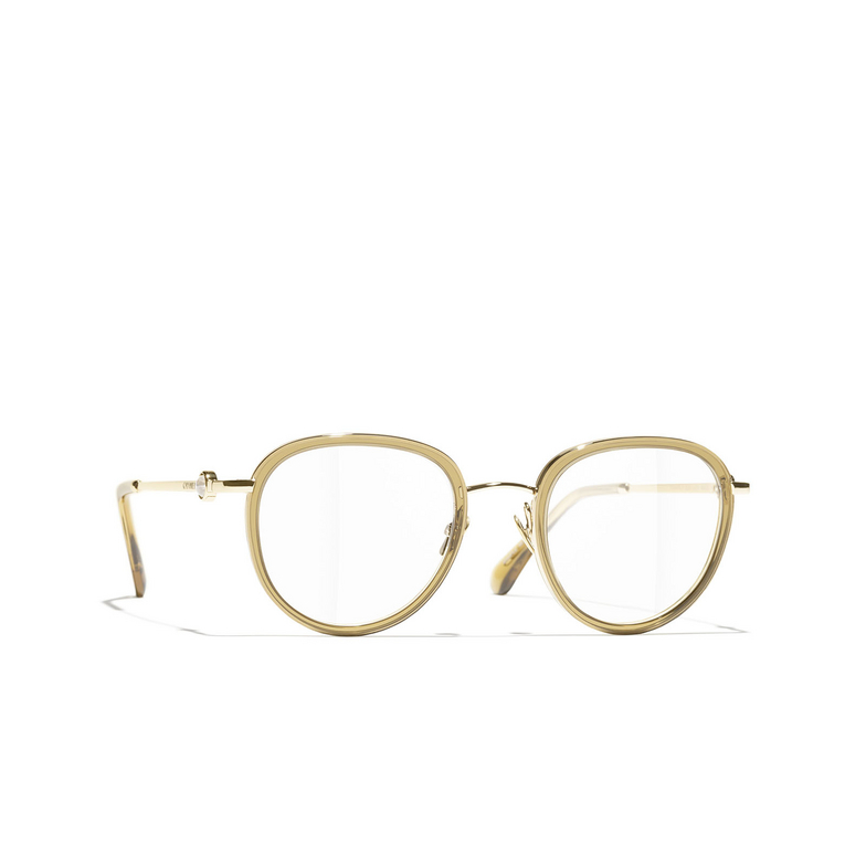 Optiques pantos CHANEL C420 cognac crystal