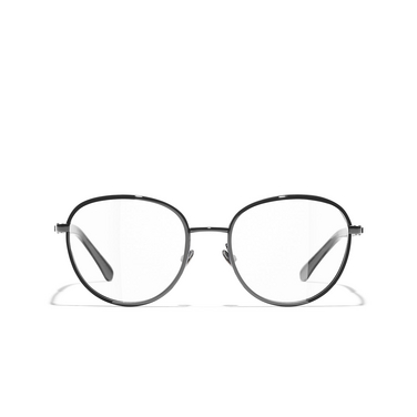 CHANEL pantos Eyeglasses C126 black - front view