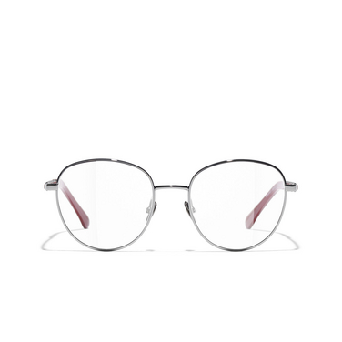 CHANEL pantos Eyeglasses C454 gunmetal - front view