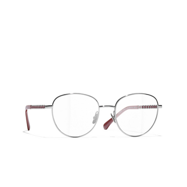 CHANEL pantos Eyeglasses C454 gunmetal - three-quarters view