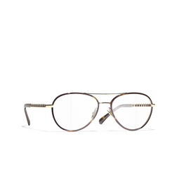 Optiques pilote CHANEL C429 pale gold