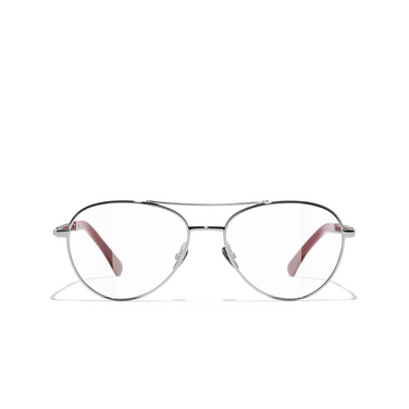CHANEL pilot Eyeglasses C454 gunmetal - front view