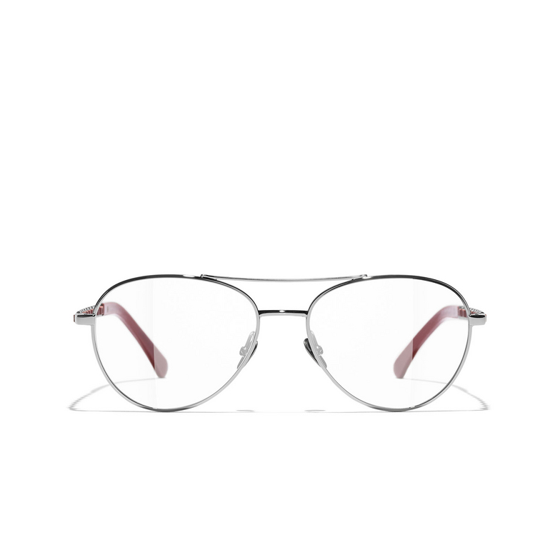 CHANEL pilot Eyeglasses C454 gunmetal
