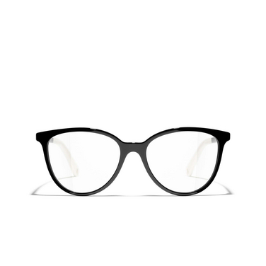 CHANEL butterfly Eyeglasses 1656 black - front view
