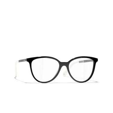 CHANEL butterfly Eyeglasses 1656 black - three-quarters view