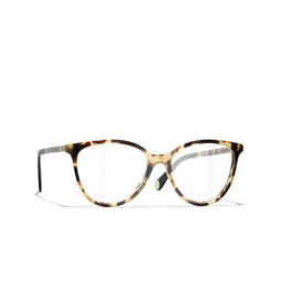 CHANEL butterfly Eyeglasses 1770 havana yellow spotted