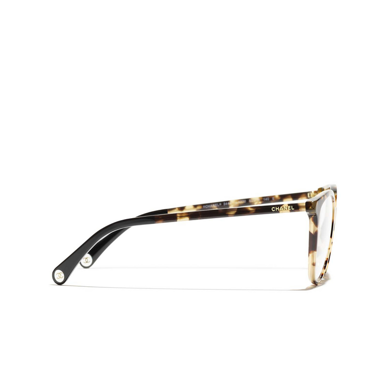 CHANEL butterfly Eyeglasses 1770 havana yellow spotted