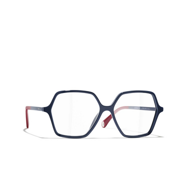 CHANEL quadratische Korrekturfassung 1768 dark blue - Dreiviertelansicht