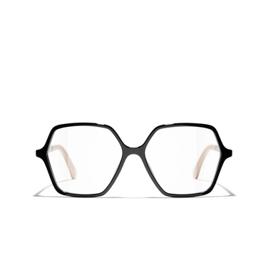 CHANEL square Eyeglasses C534 black - front view