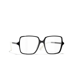 CHANEL square Eyeglasses 1656 black