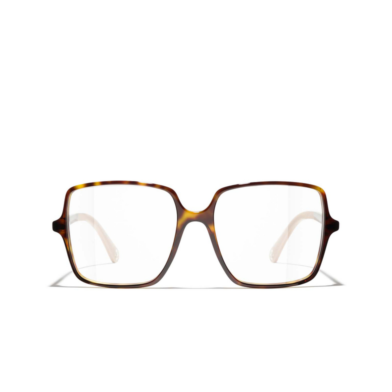 CHANEL square Eyeglasses 1682 havana