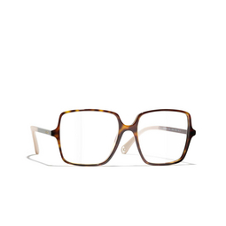 CHANEL square Eyeglasses 1682 havana