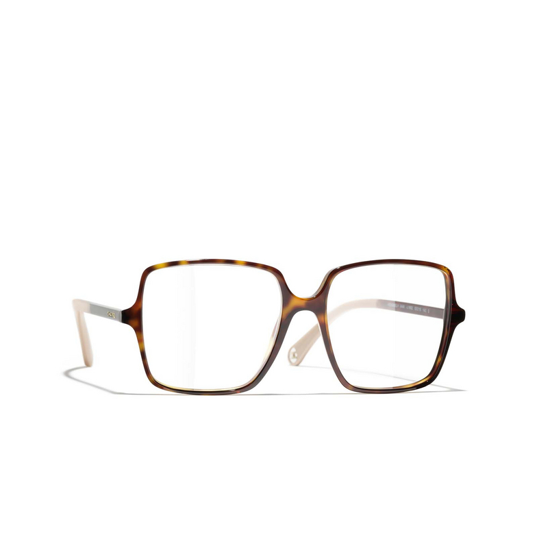 CHANEL square Eyeglasses 1682 havana