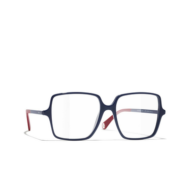 CHANEL quadratische Korrekturfassung 1768 dark blue - Dreiviertelansicht